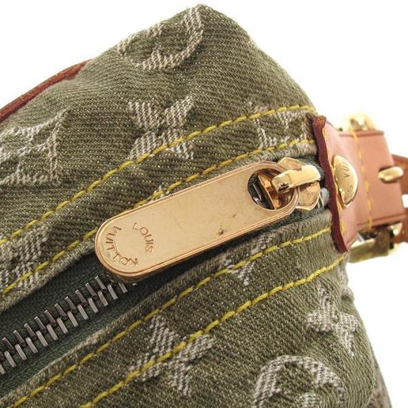 Louis Vuitton Denim Baggy PM Shoulder Bag Green - Picture 7 of 8